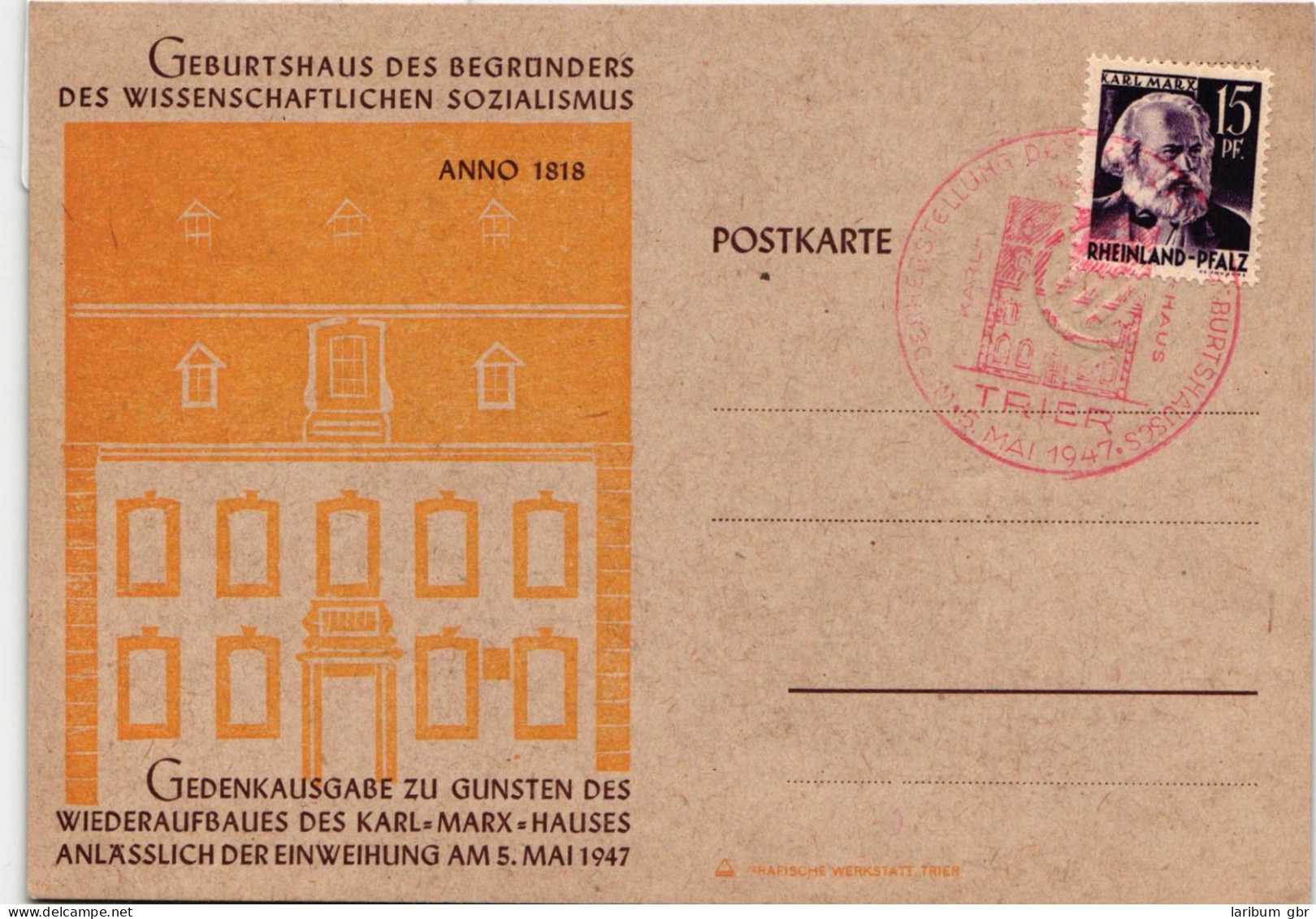 Französische Zone Rheinland-Pfalz 5 Auf Postkarte #IS028 - Rheinland-Pfalz