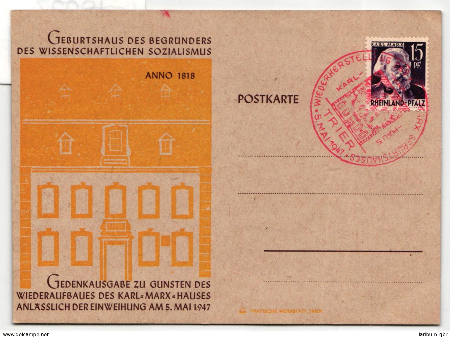 Französische Zone Rheinland-Pfalz 5 Auf Postkarte #IS027 - Rheinland-Pfalz