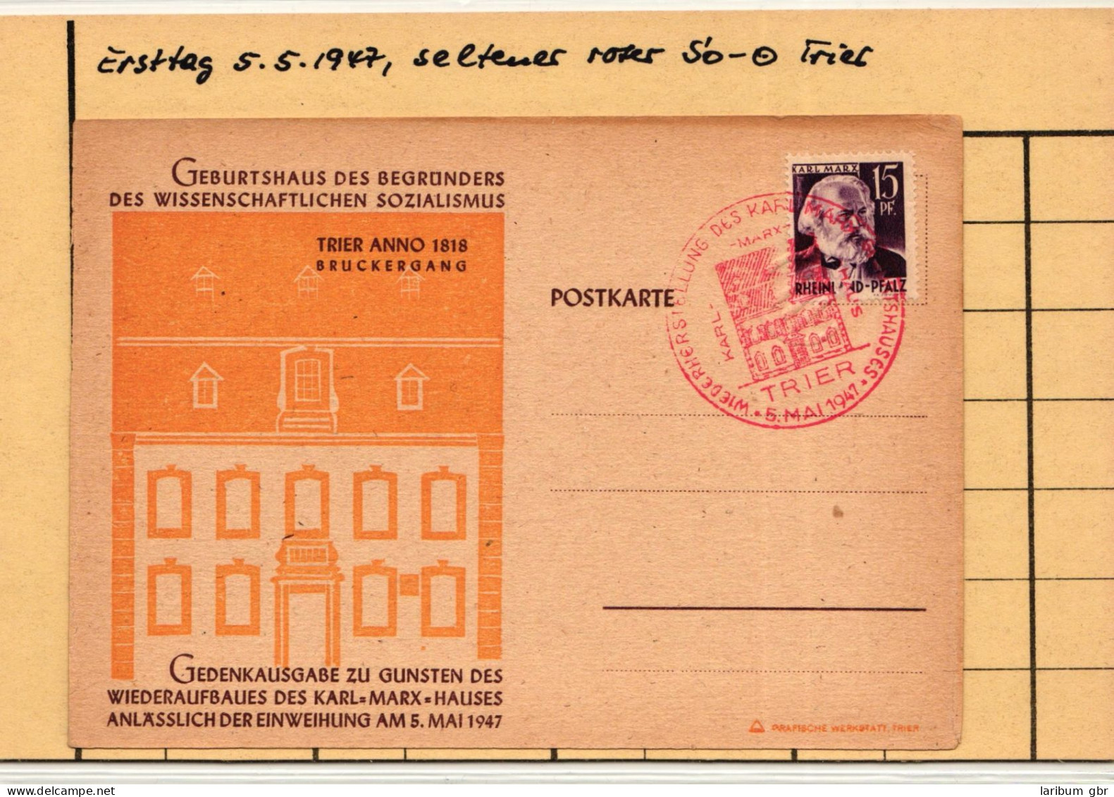 Französische Zone Rheinland-Pfalz 5 Auf Postkarte #IS022 - Rheinland-Pfalz