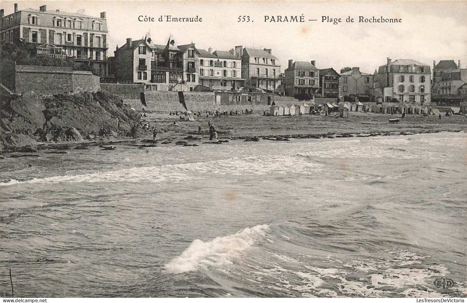 FRANCE - Côte D'Emeraude - Parame - Vue Sur La Plage De Rochebonne - Animé - Vue Sur La Mer - Carte Postale Ancienne - Parame