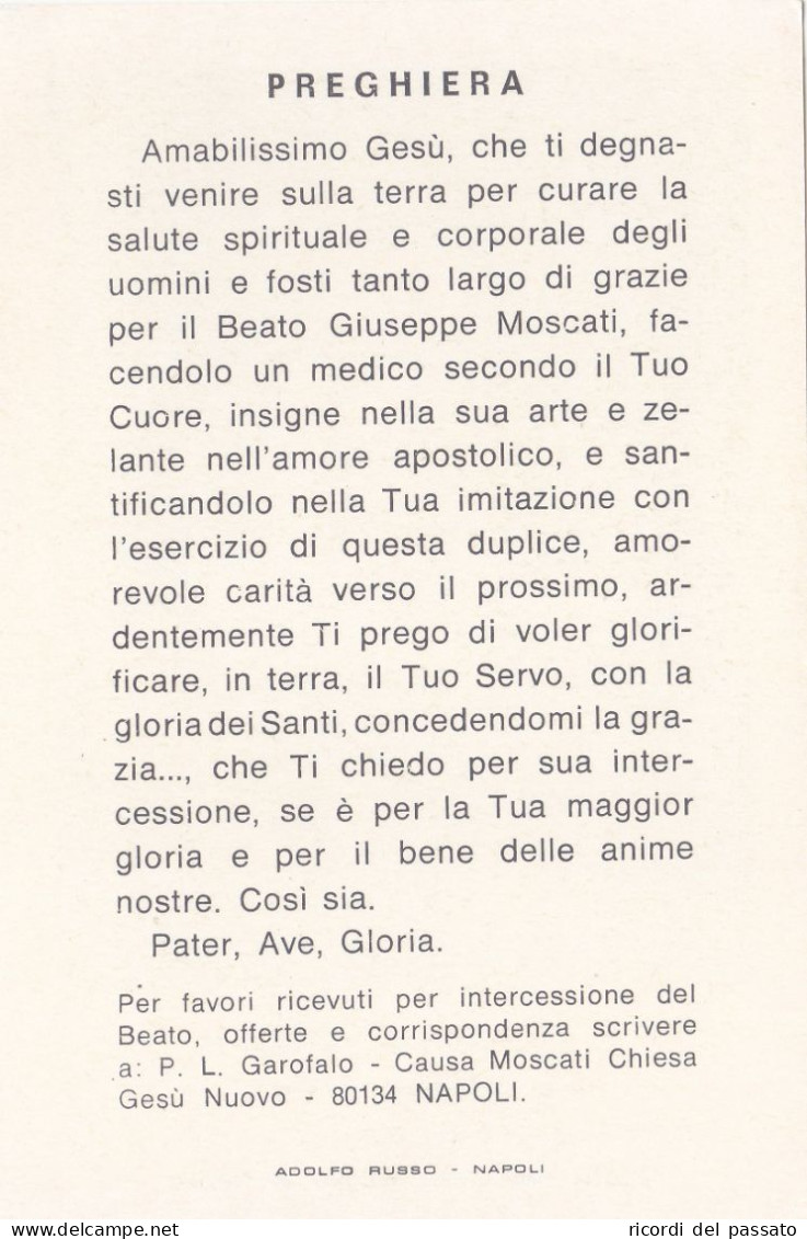 Santino Beato Giuseppe Moscati - Imágenes Religiosas