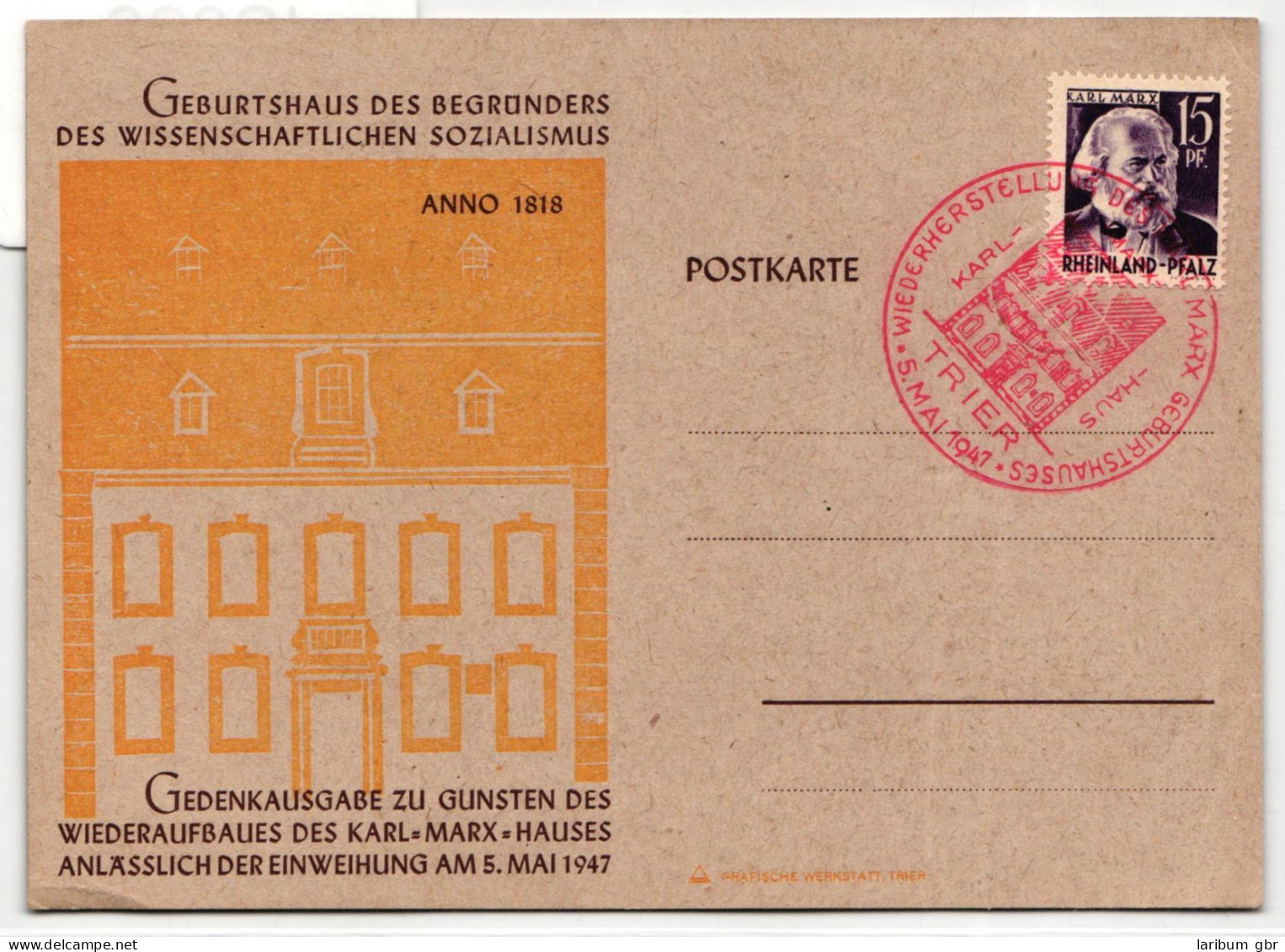 Französische Zone Rheinland-Pfalz 5 Auf Postkarte #IS026 - Rheinland-Pfalz
