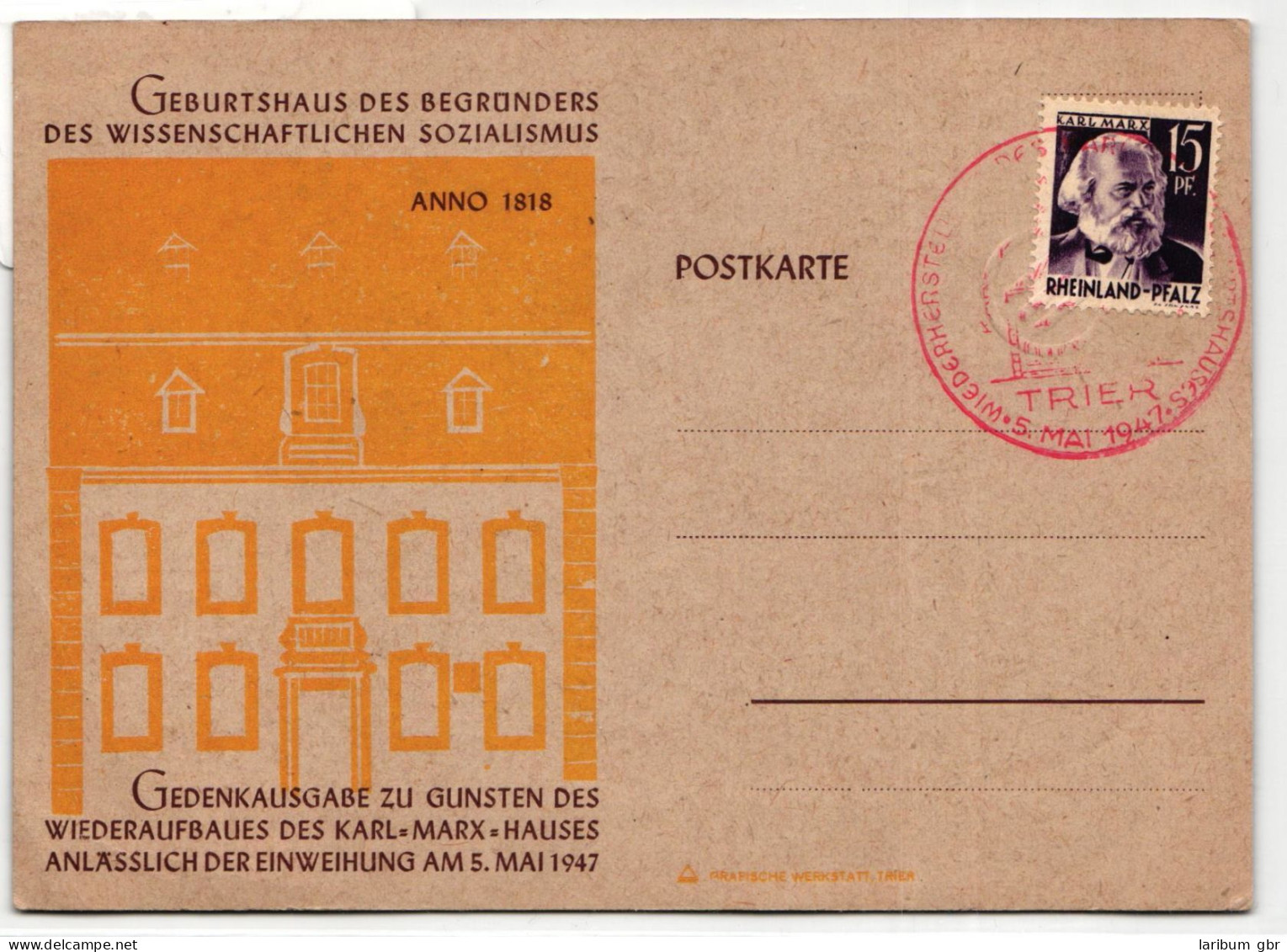 Französische Zone Rheinland-Pfalz 5 Auf Postkarte #IS036 - Renania-Palatinado