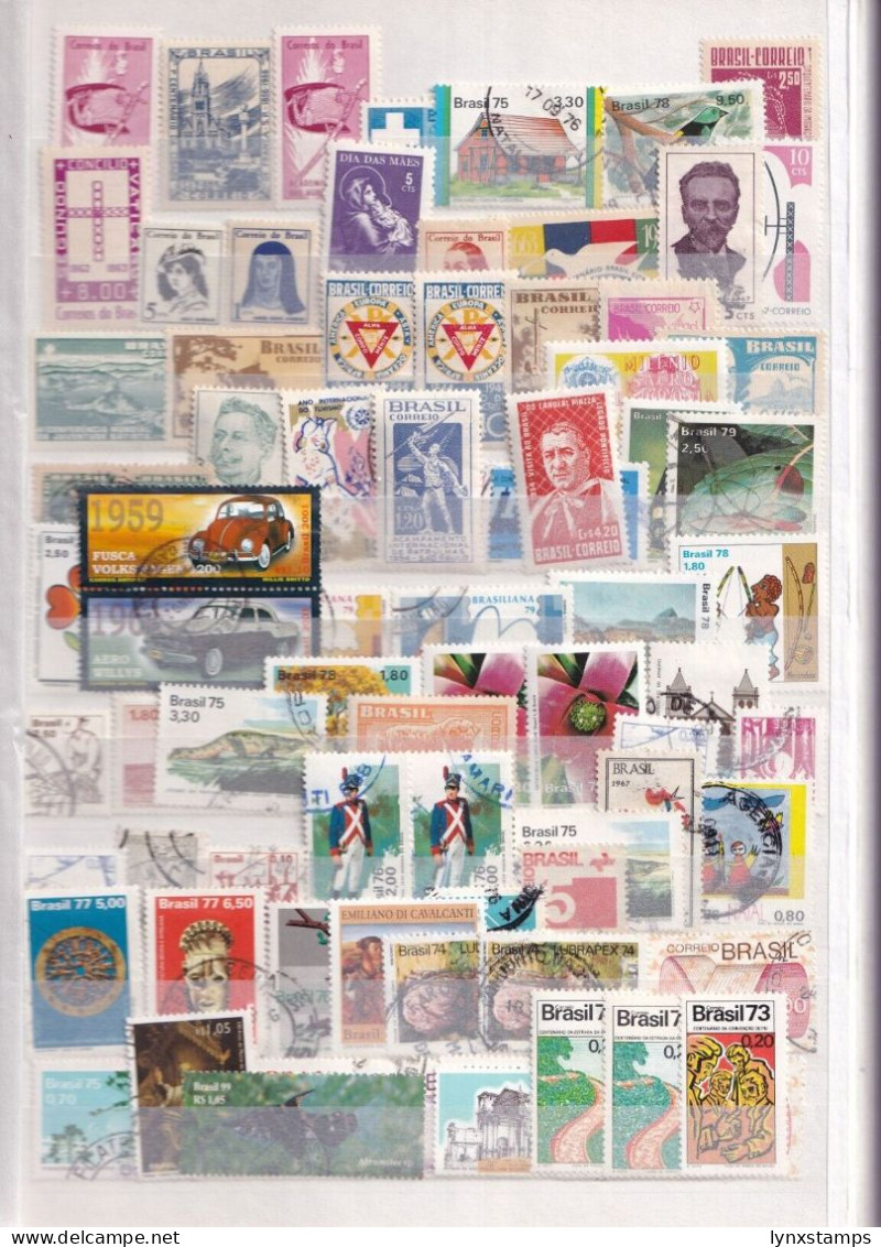 SA06 Brazil Selection Of Various Used Stamps - Verzamelingen & Reeksen