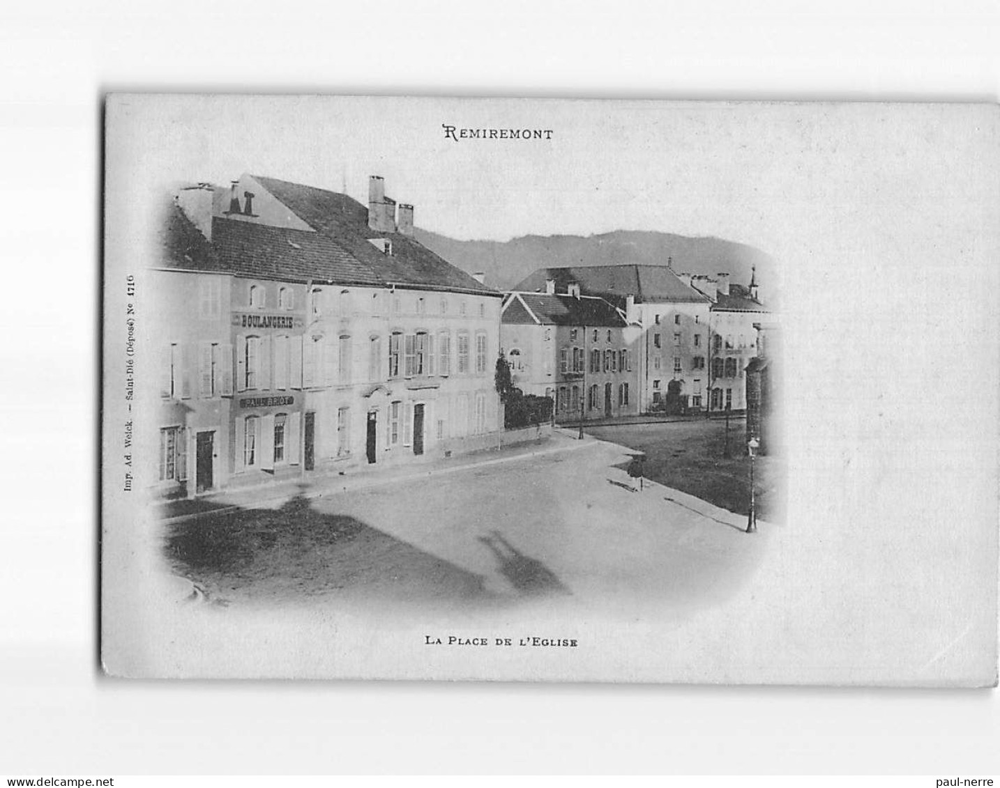 REMIREMONT : La Place De L'Eglise - Très Bon état - Remiremont