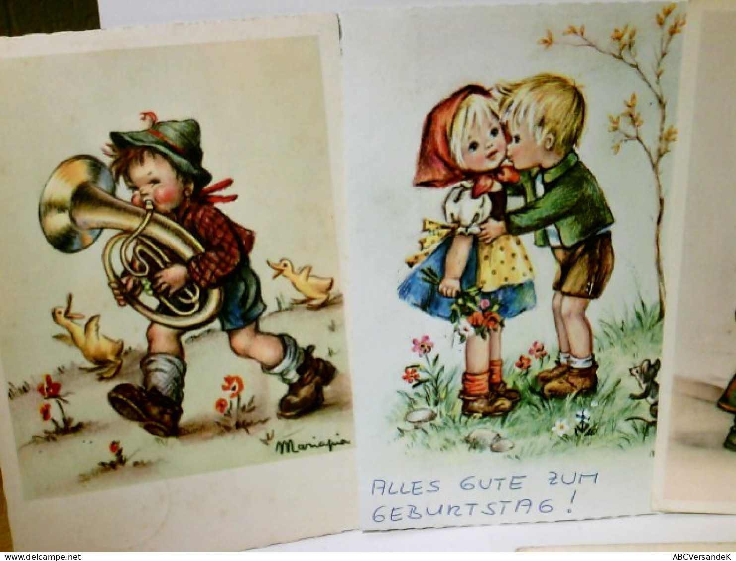 Nostalgie / Vintage. Kinder. Konvolut 5 X Alte Ansichtskarte / Künstlerkarte Farbig, Ungel. U. Gel. Ca 50 - 7 - Ohne Zuordnung