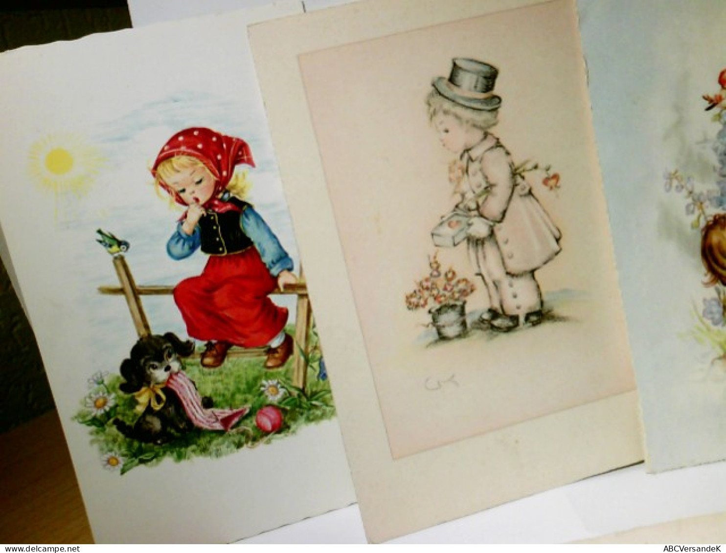 Nostalgie / Vintage. Kinder. Konvolut 6 X Alte Ansichtskarte / Künstlerkarte Farbig, Ungel. U. Gel. Ca 50 - 6 - Ohne Zuordnung