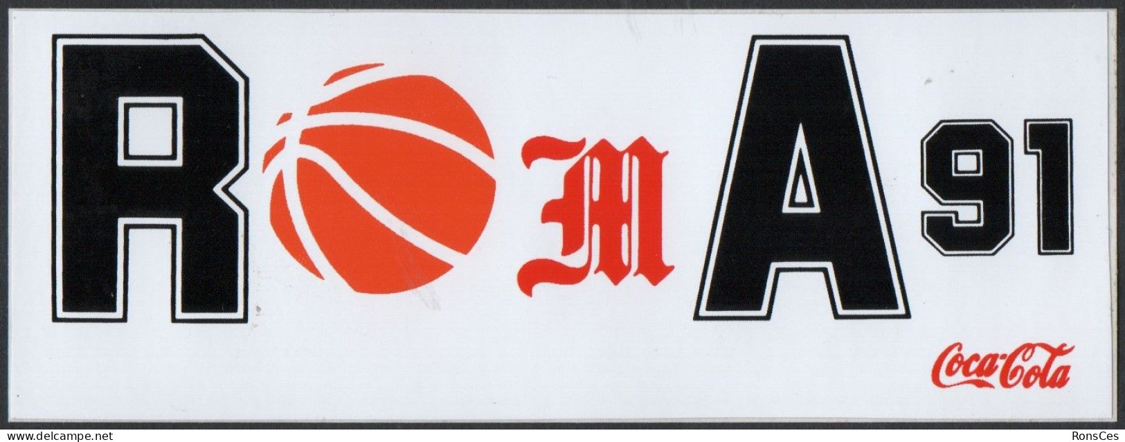 BASKETBALL - ITALIA ROMA - ADESIVI / STICKERS - COCA COLA - XXVII CAMPIONATO EUROPEO PALLACANESTRO - A - Aufkleber