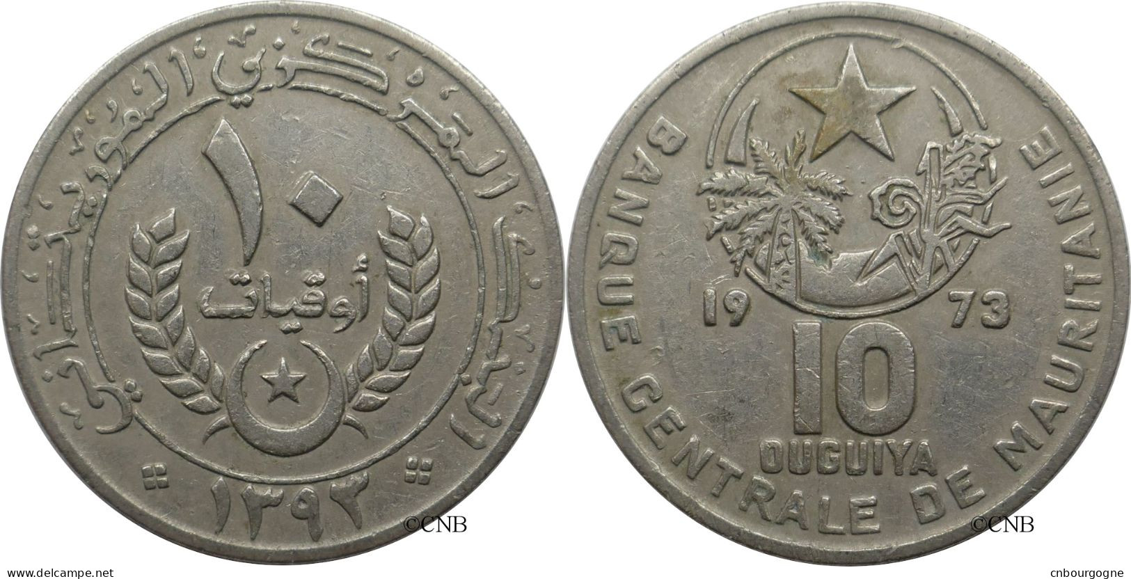 Mauritanie - République Islamique - 10 Ouguiya AH1393//1973 - TTB/XF45 - Mon5542 - Mauretanien