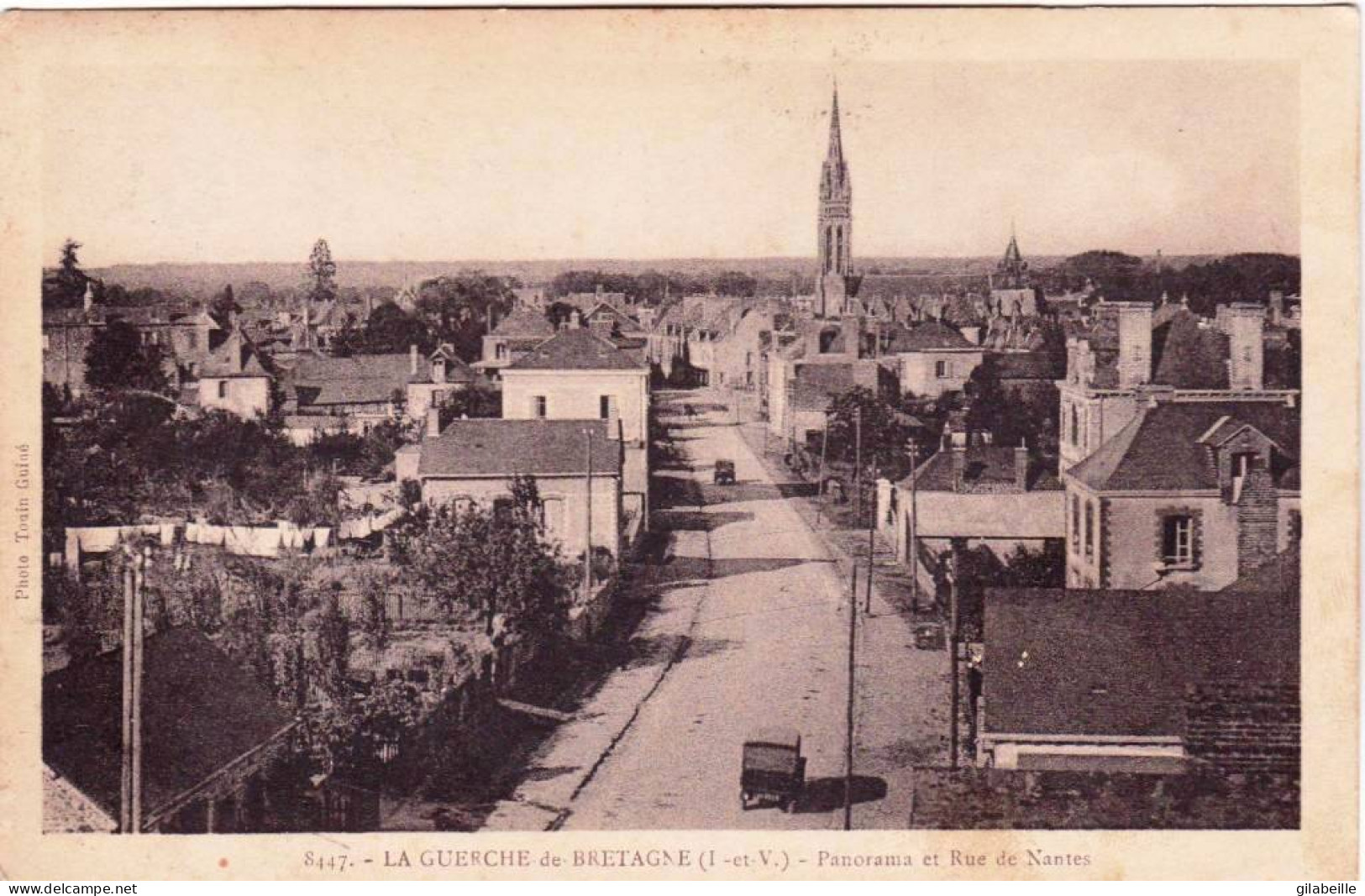 35 - Ille Et Vilaine -  LA GUERCHE De BRETAGNE - Panorama Et Rue De Nantes - La Guerche-de-Bretagne