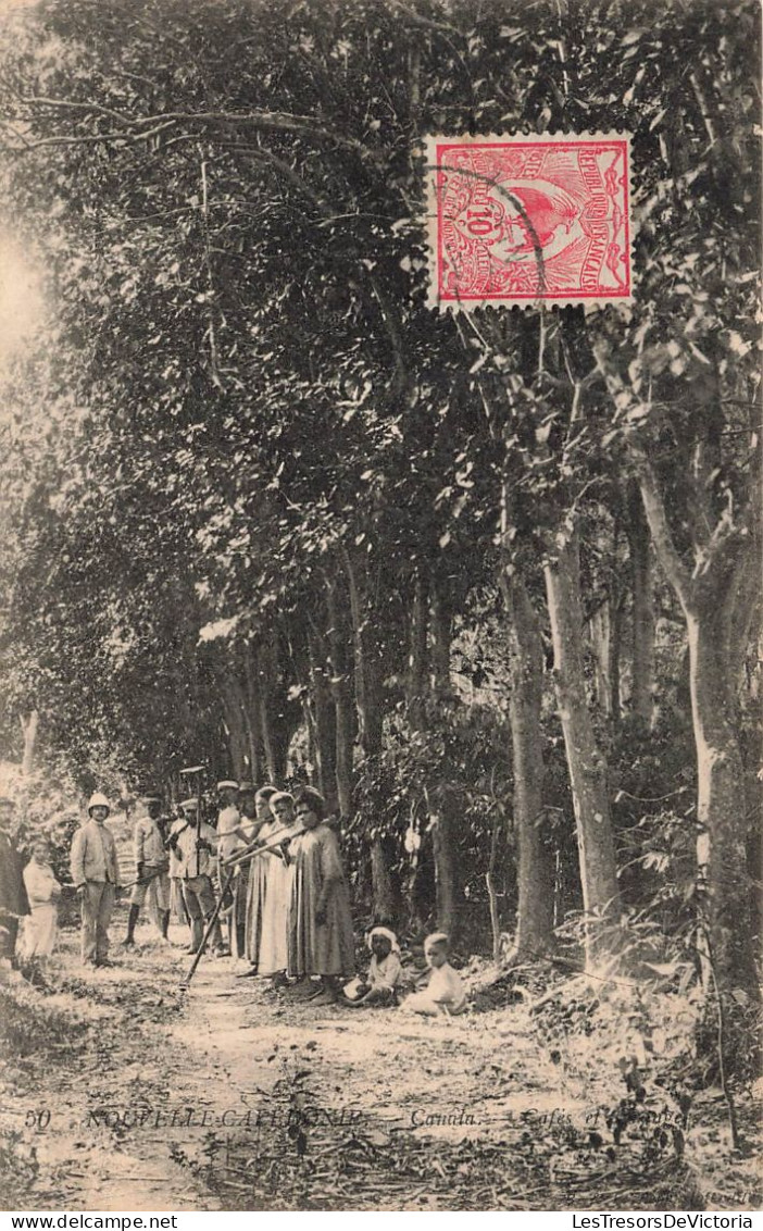 NOUVELLE CALEDONIE - Canala - Cafés - Animé - Carte Postale Ancienne - New Caledonia