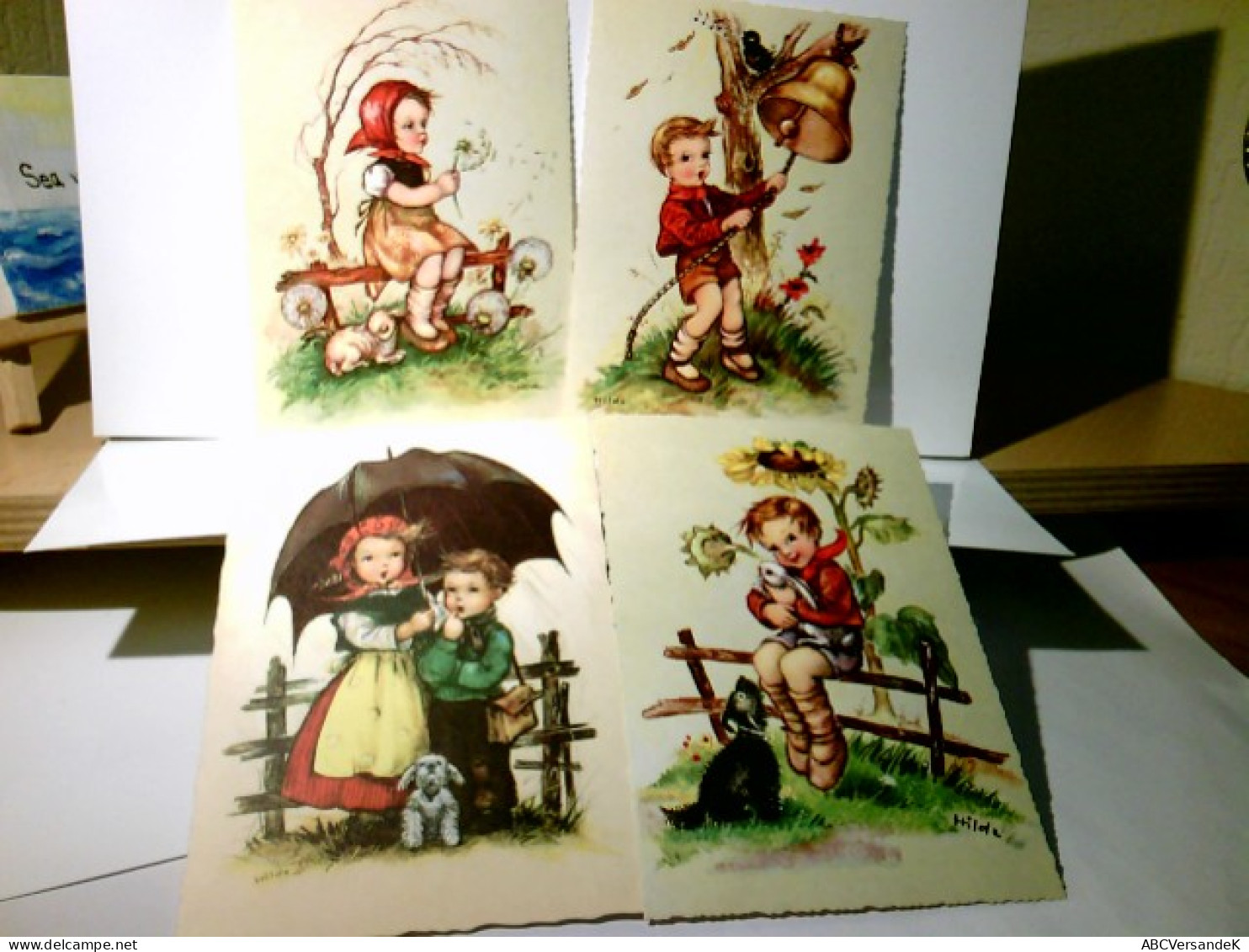 Vintage / Nostalie. Niedliche Kinder. Konvolut 4 X Alte Ansichtskarte / Künstlerkarte Farbig Von Hilde, Ungel - Sin Clasificación