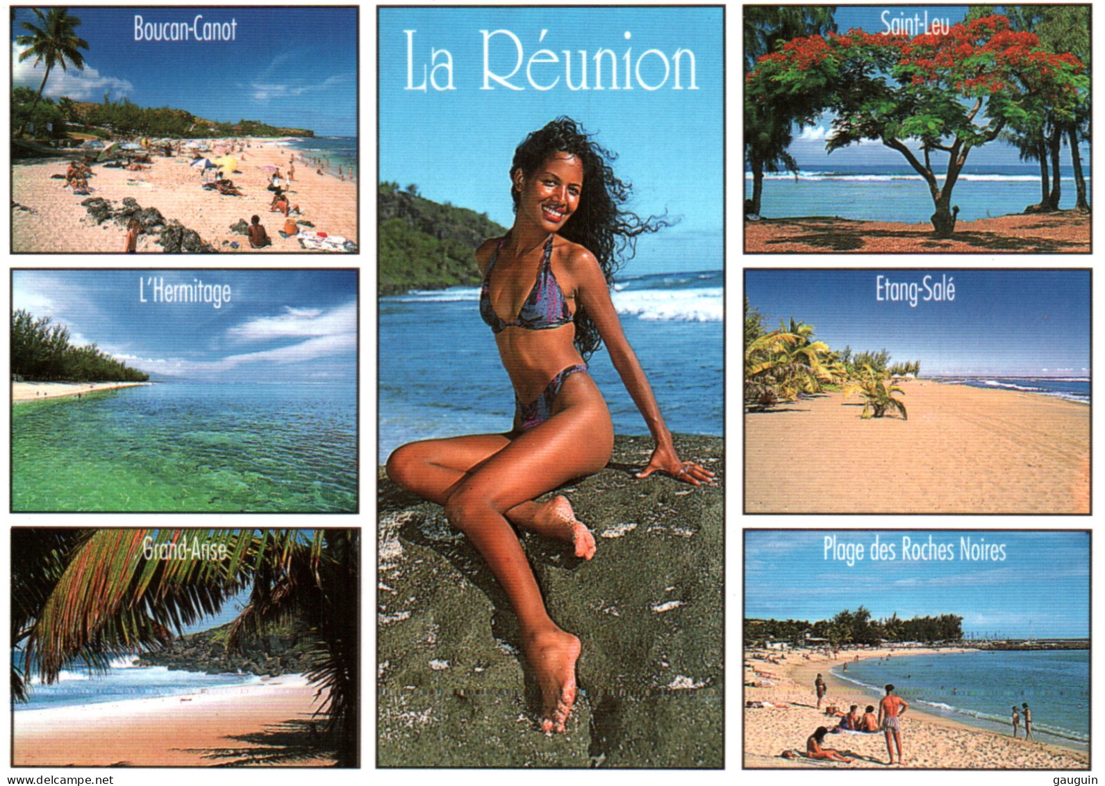 CPM - ILE De La RÉUNION - Ses Plages (PIN'UP) - Edition Clin D'Oeil - Other & Unclassified