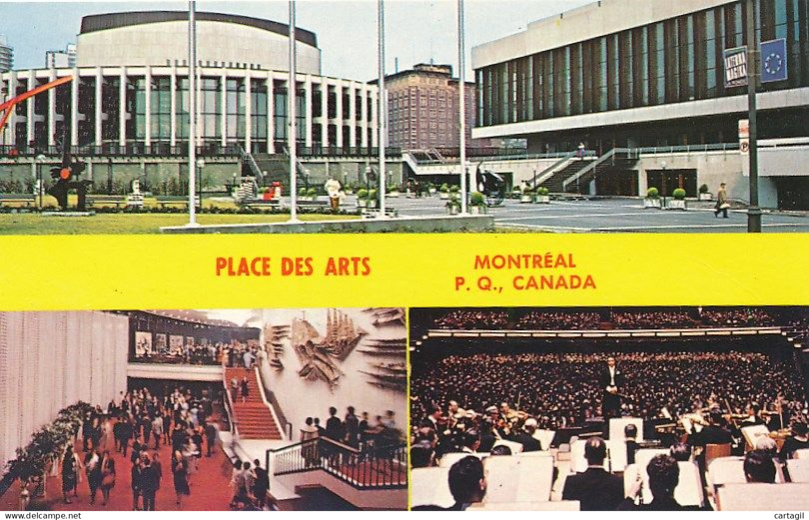 CPM Multivues  -25030-Canada - Québec-Montréal -Place Des Arts.-Livraison Offerte - Montreal