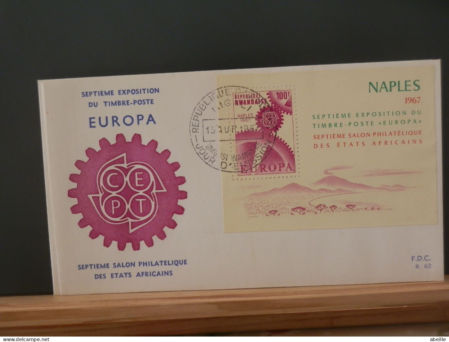 107/026  2  FDC  RWANDA 1967  EUROPA - 1962-1969