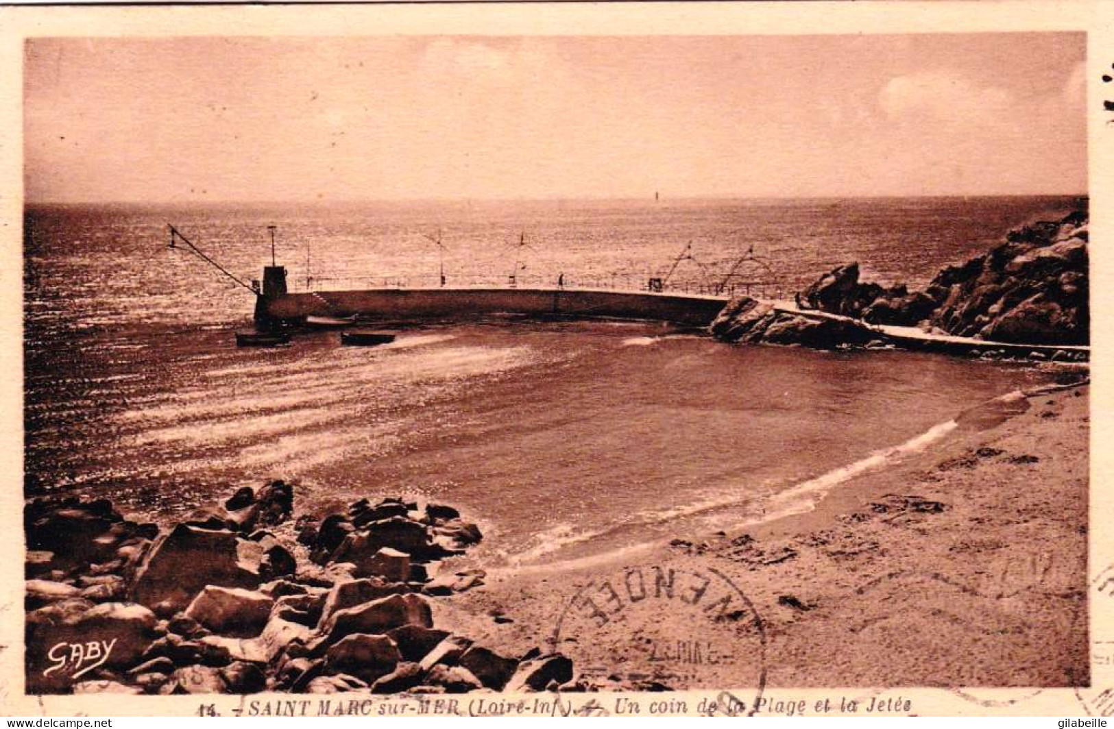 44 - Loire Atlantique -  SAINT MARC Sur MER - Un Coin De La Plage Et La Jetée - Autres & Non Classés