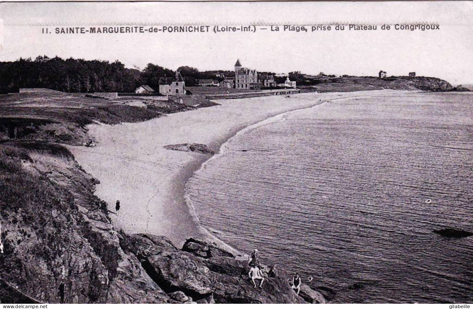 44 - Loire Atlantique - SAINTE MARGUERITE De PORNICHET - La Plage Prise Du Plateau De Congrigoux - Autres & Non Classés