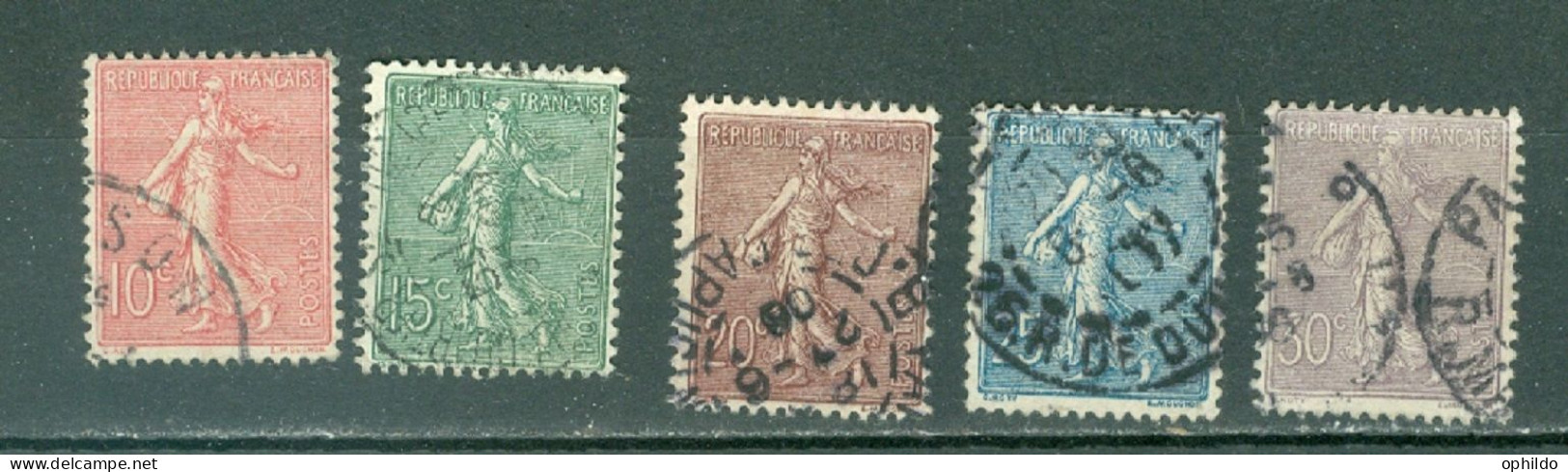 France  129/133  Ob TB   - Used Stamps