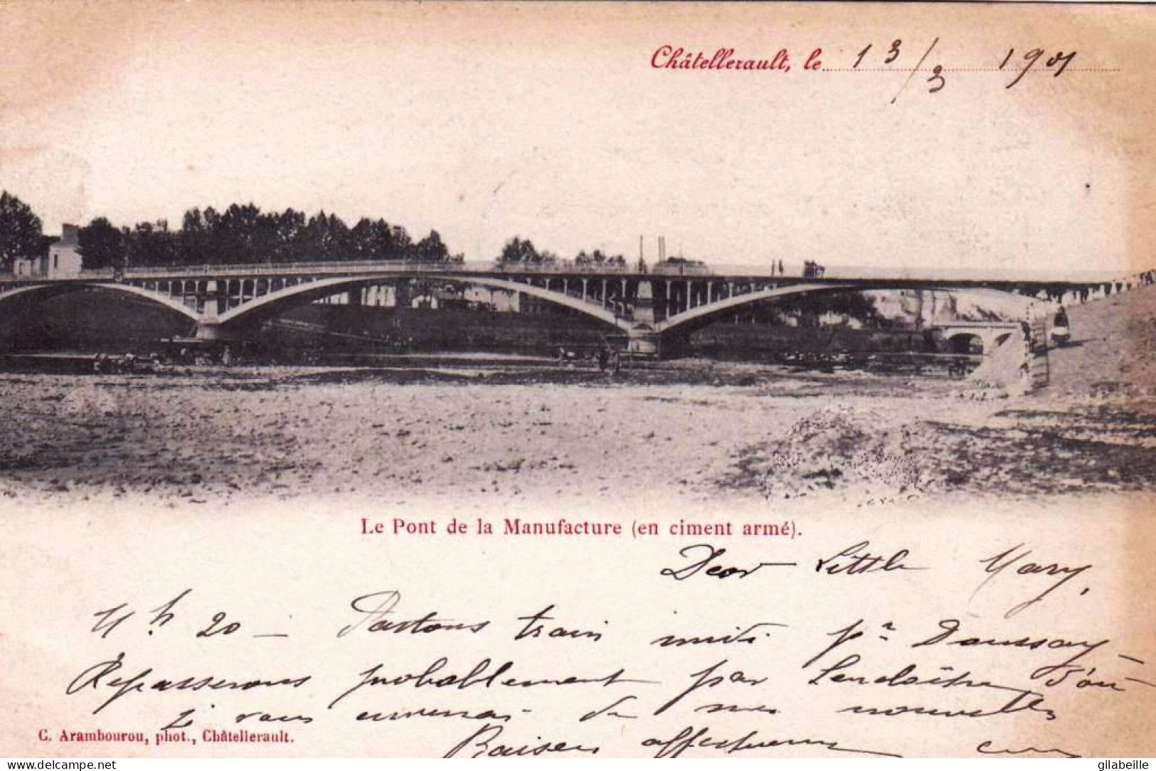 86 - Vienne - CHATELLERAULT - Le Pont En Ciment Armé De La Manufacture - Chatellerault