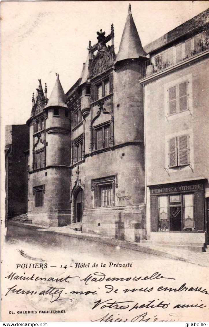 86 - Vienne -  POITIERS -  Hotel De La Prévosté - Poitiers