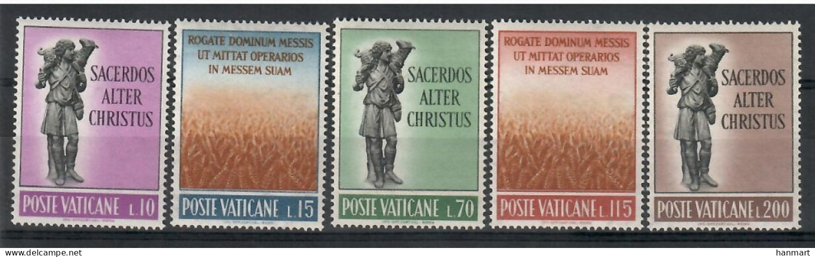 Vatican City 1962 Mi 397-401 MNH  (ZE2 VTC397-401) - Hoftiere