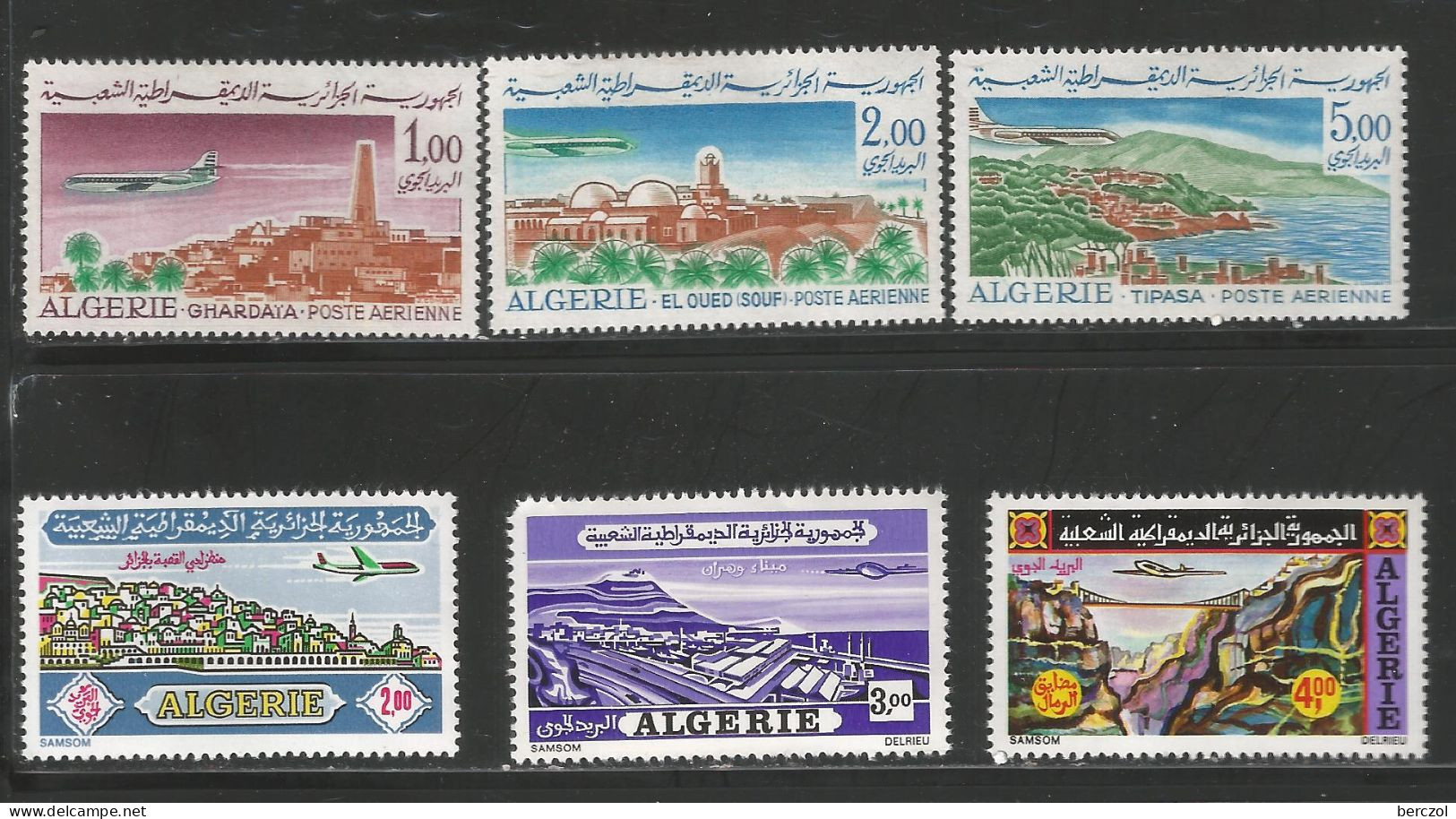 ALGERIE ANNEE 1967/1972 LOT DE 6 TP PA N° 15 à 20 NEUFS ** MNH  TB - Algerien (1962-...)