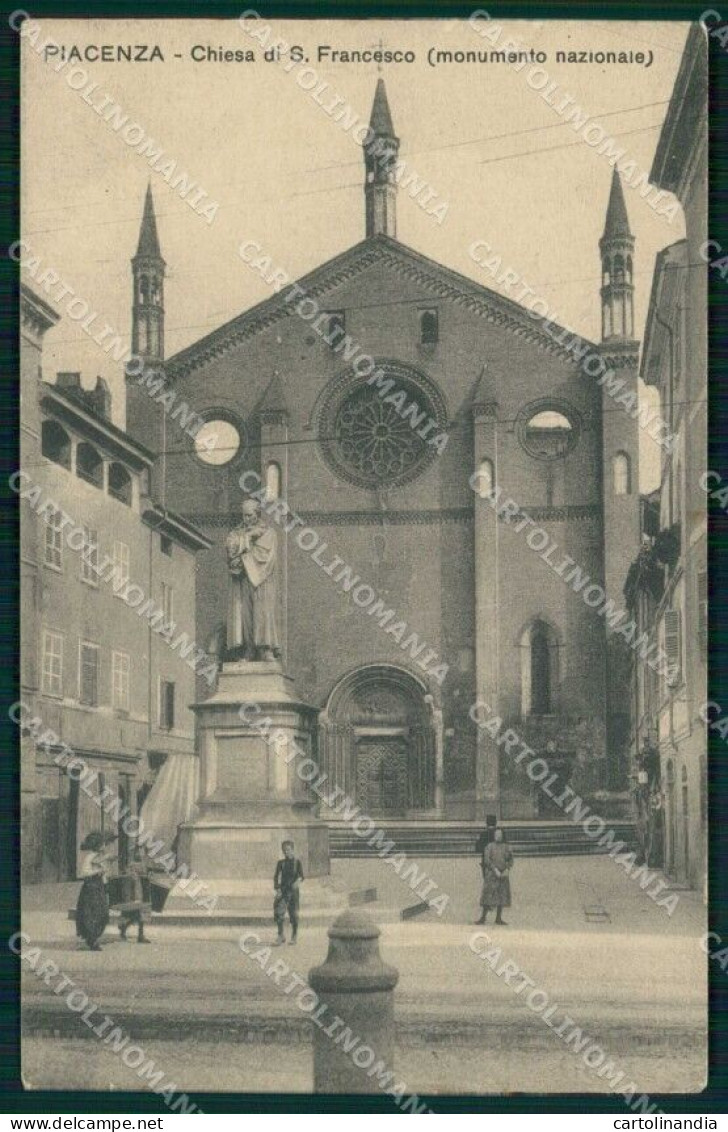 Piacenza Città Chiesa Di San Francesco Cartolina RB9889 - Piacenza