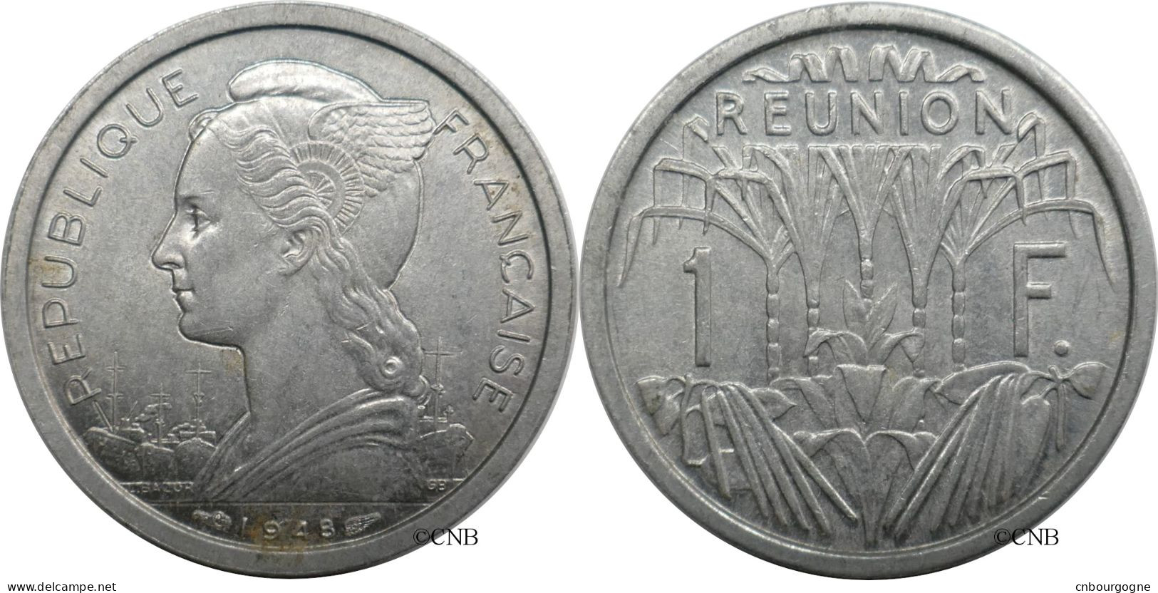 La Réunion - Département Français D’outre-mer - 1 Franc 1948 - SUP/AU58 - Mon6243 - Riunione