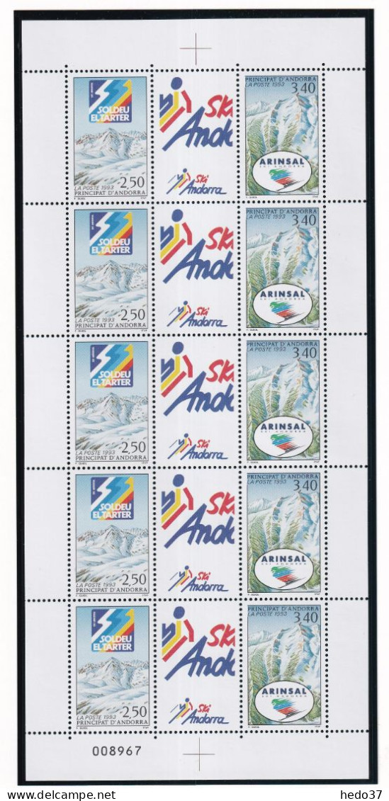 Andorre N°426A - Triptyques En Feuilles  - Neufs ** Sans Charnière - TB - Unused Stamps