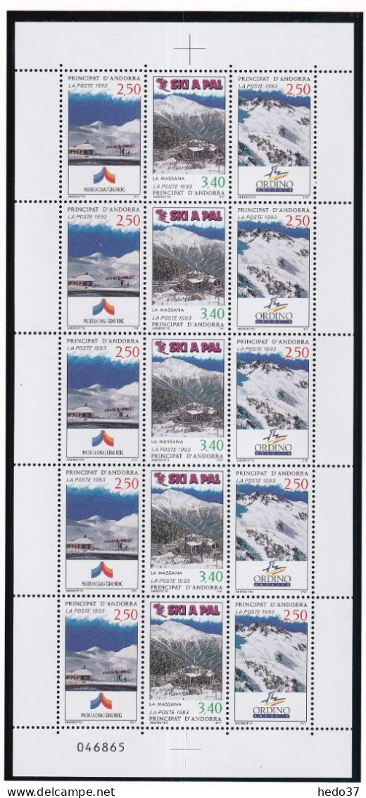 Andorre N°429A - Triptyques En Feuilles  - Neufs ** Sans Charnière - TB - Ungebraucht