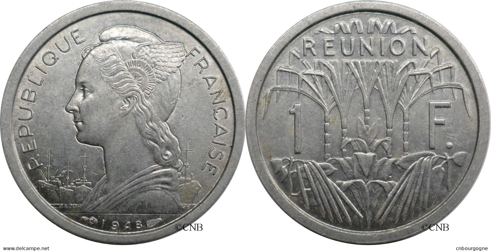 La Réunion - Département Français D’outre-mer - 1 Franc 1948 - SUP/AU58 - Mon6245 - Reunión