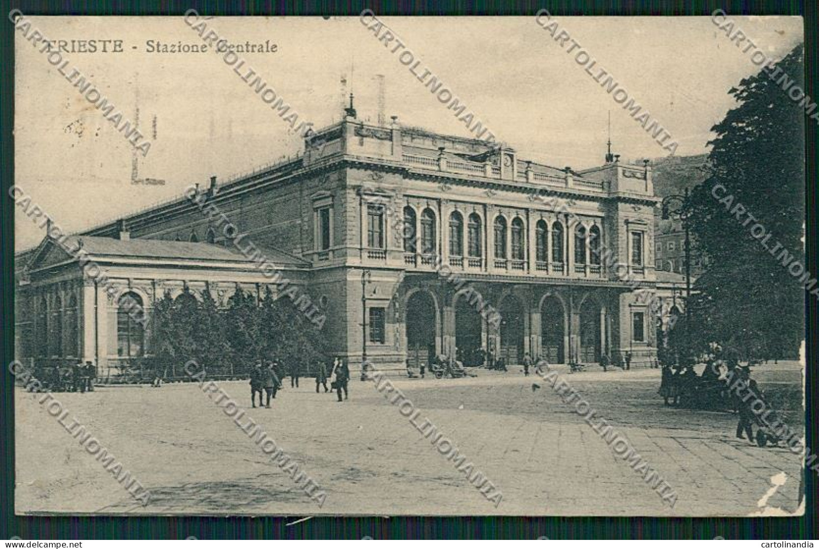 Trieste Città Stazione Centrale ABRASA STRAPPINO Cartolina ZC0574 - Trieste