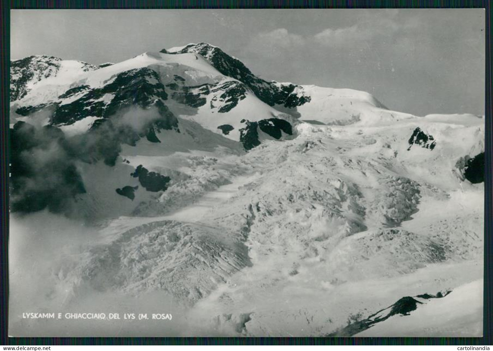 Aosta Lyskamm Ghiacciaoi Del Lys Mnte Rosa Foto FG Cartolina MZ4504 - Aosta