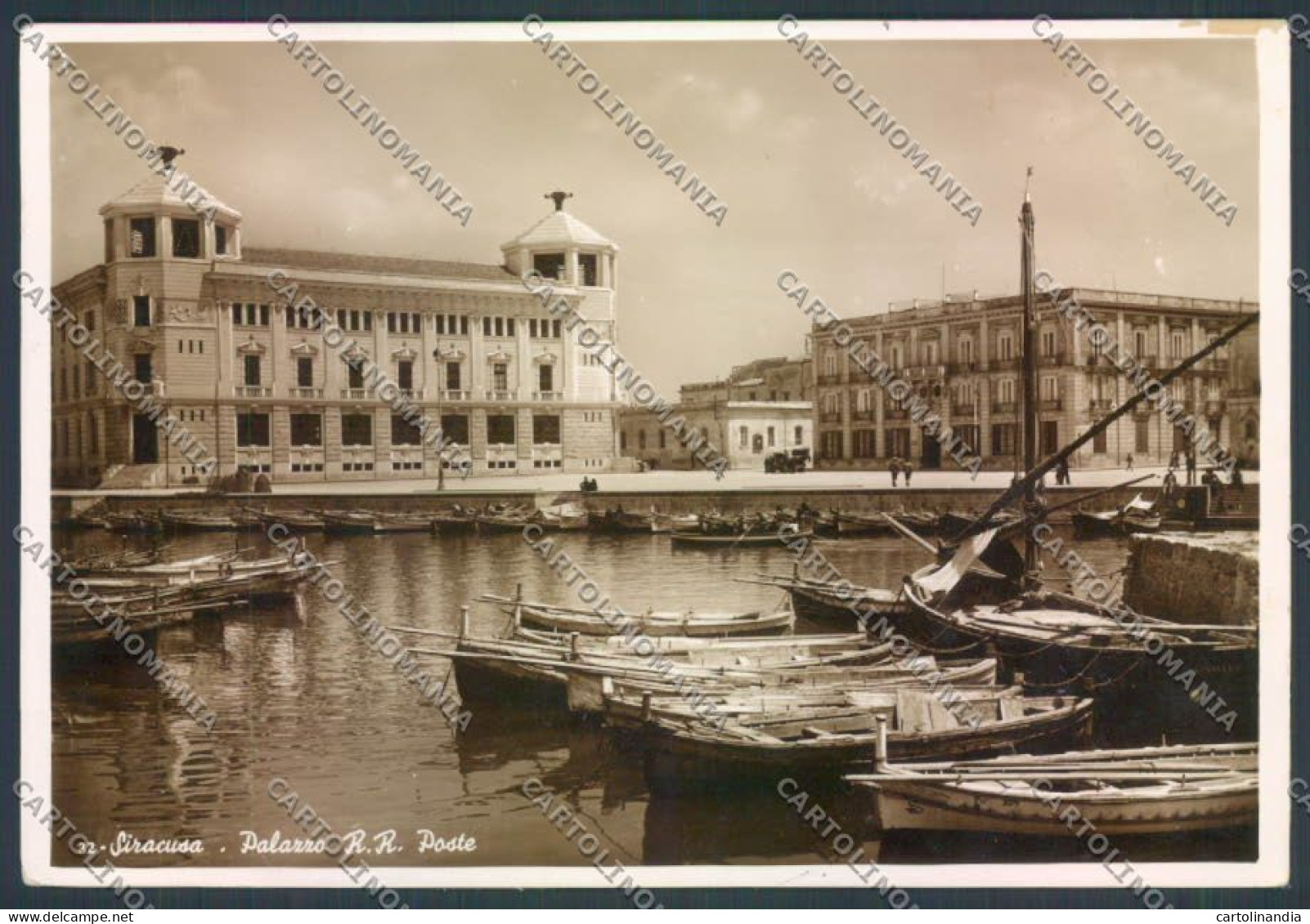 Siracusa Città Posta Barca Foto FG Cartolina ZF8394 - Siracusa