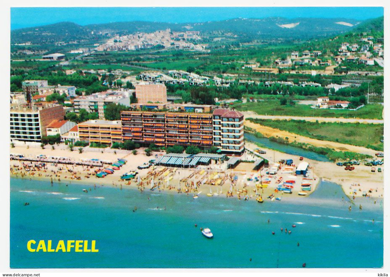 CPSM / CPM 10.5 X 15 Espagne (87) Costa Dorada Tarragona CALAFELL  Vue Partielle Aérienne Plage - Tarragona