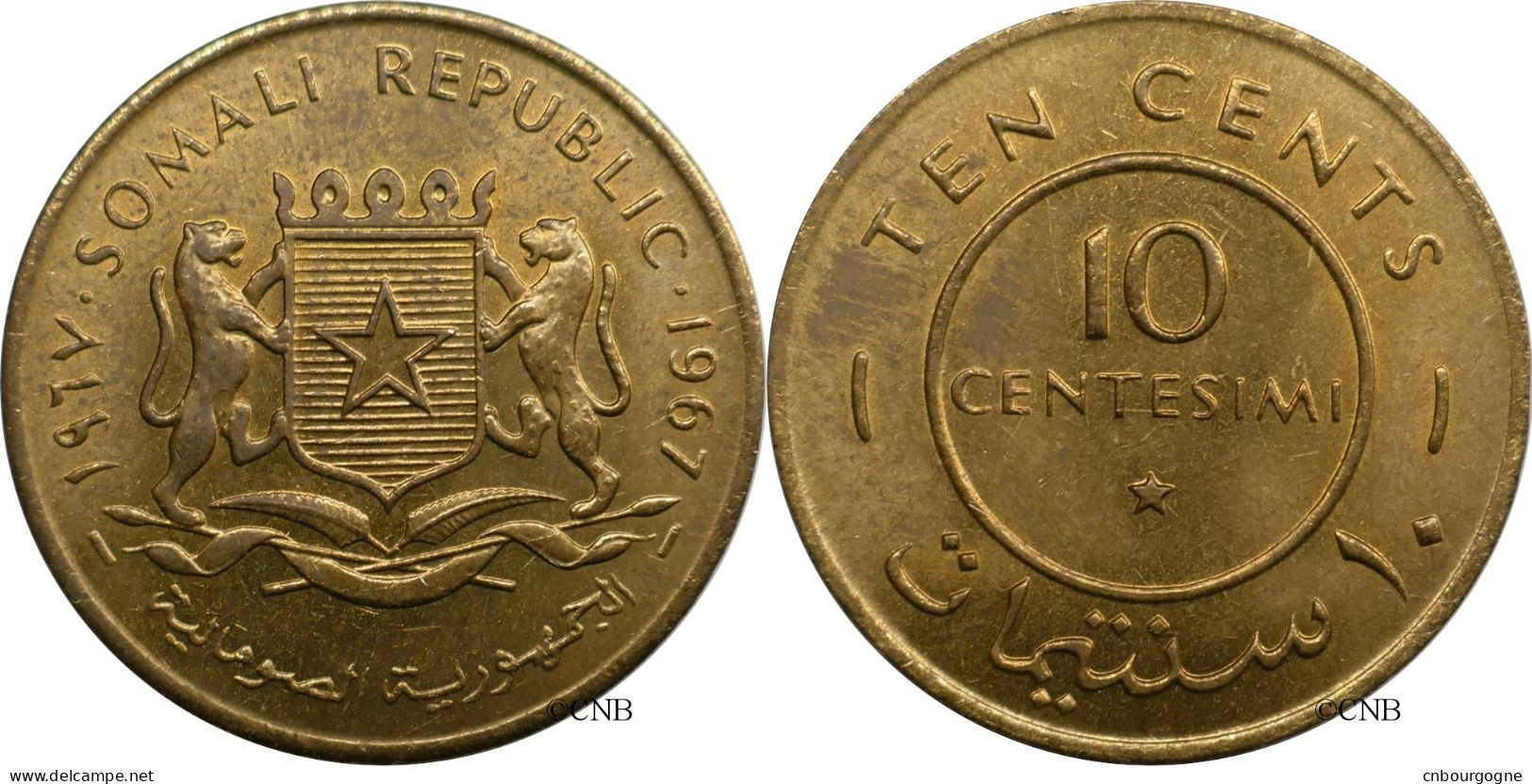 Somalie - République - 10 Centesimi 1967 - SUP/MS60 - Mon6246 - Somalië