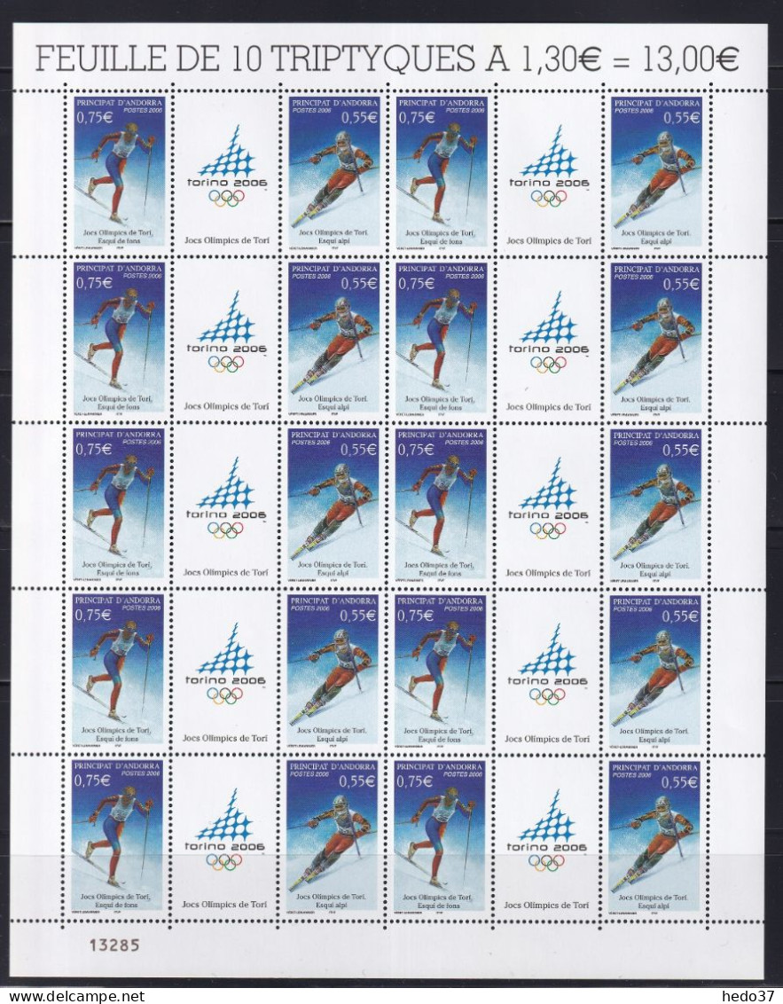 Andorre N°622/623 - Triptyques En Feuilles  - Neufs ** Sans Charnière - TB - Unused Stamps