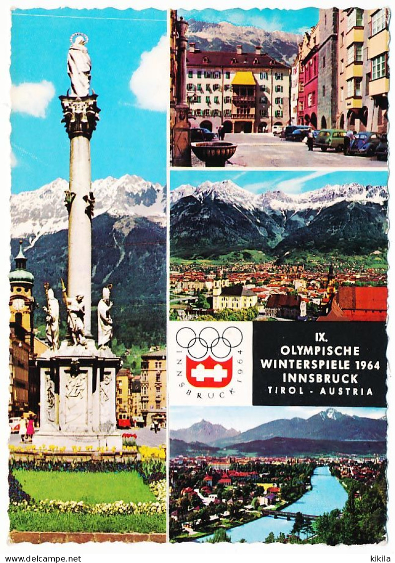 CPSM Dentelée10.5 X 15 Autriche (60) Tirol Olympiastadt INNSBRUCK Austragungort Der IX Olympischen Winterspiele Vom ** - Innsbruck