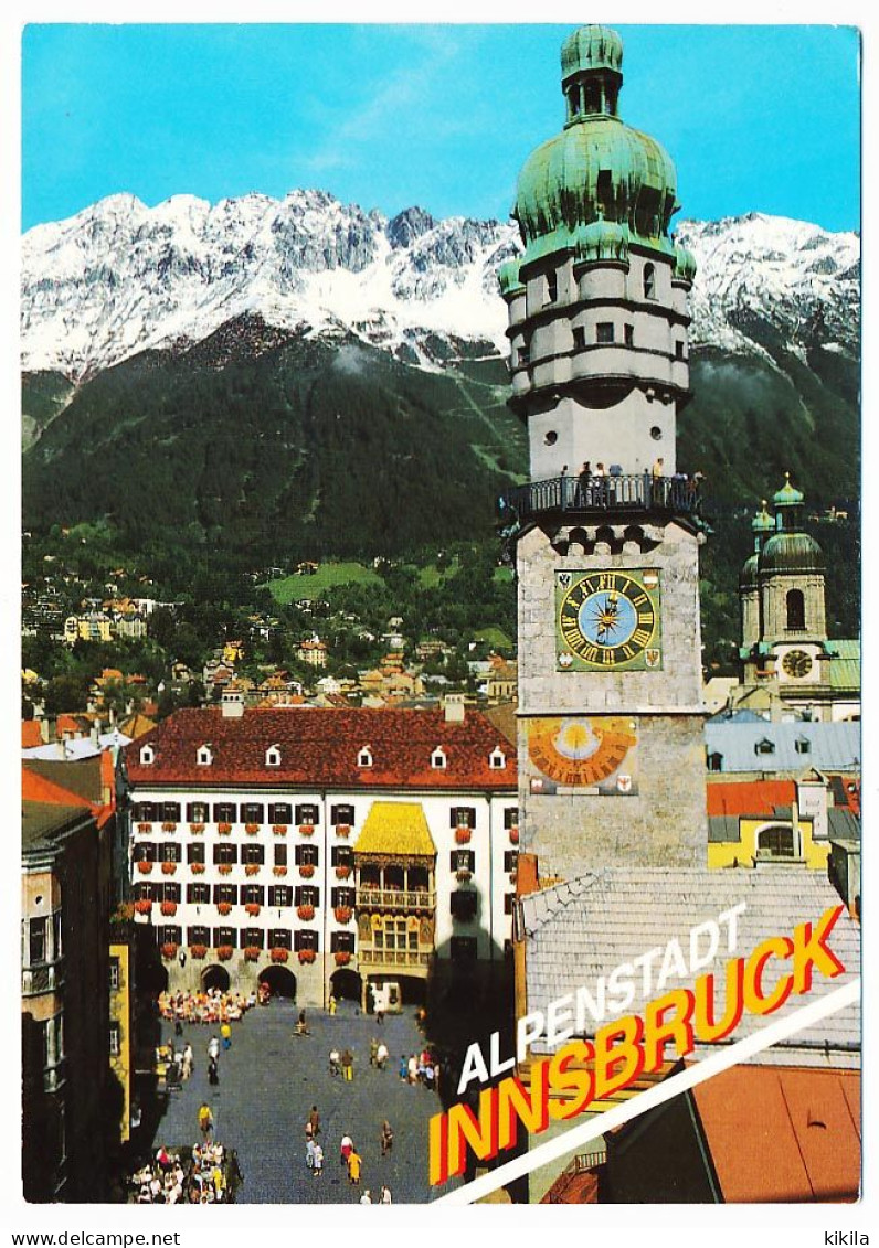 CPSM 10.5 X 15 Autriche (54) Tyrol INNSBRUCK Blick Auf Herzog-Friedricht-Strasse Mit Stadium, Goldenem Dachl Und  * - Innsbruck