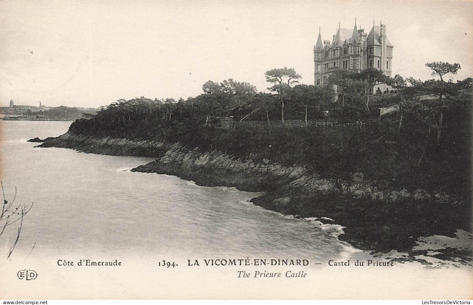 FRANCE - Côte D'Emeraude - La Vicomté En Dinard - Castel Du Prieure - Vue Sur La Mer - Carte Postale Ancienne - Dinard