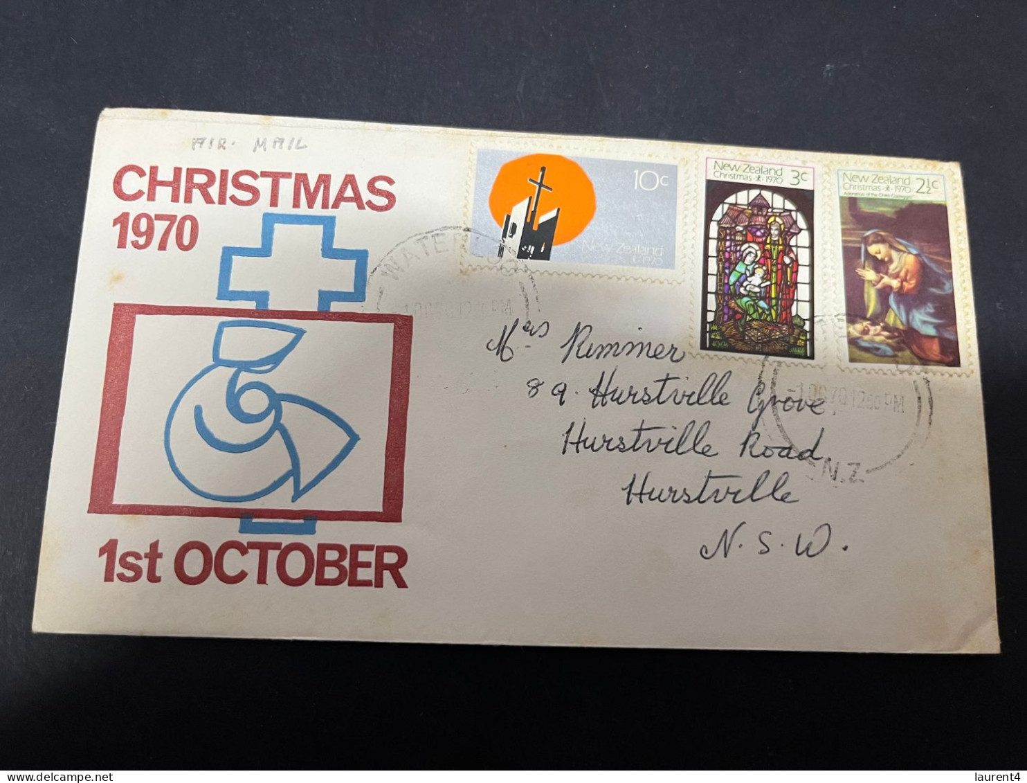 18-4-2024 (2 Z 24) FDC - New Zealand - Posted 1970 - Christmas - FDC