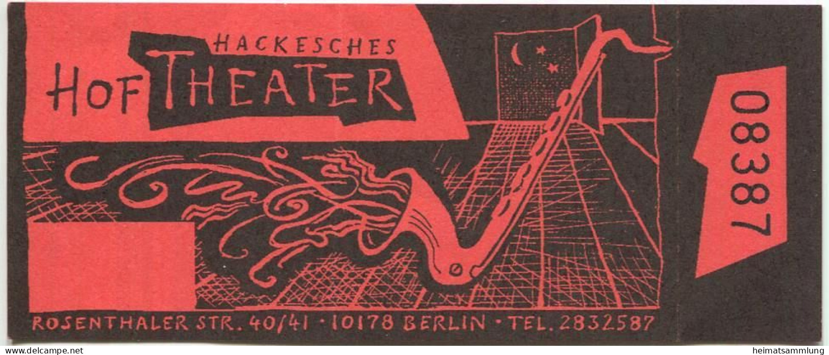 Deutschland - Berlin - Hackesches Hof Theater - Rosenthaler Str. 40/41 - Eintrittskarte - Toegangskaarten