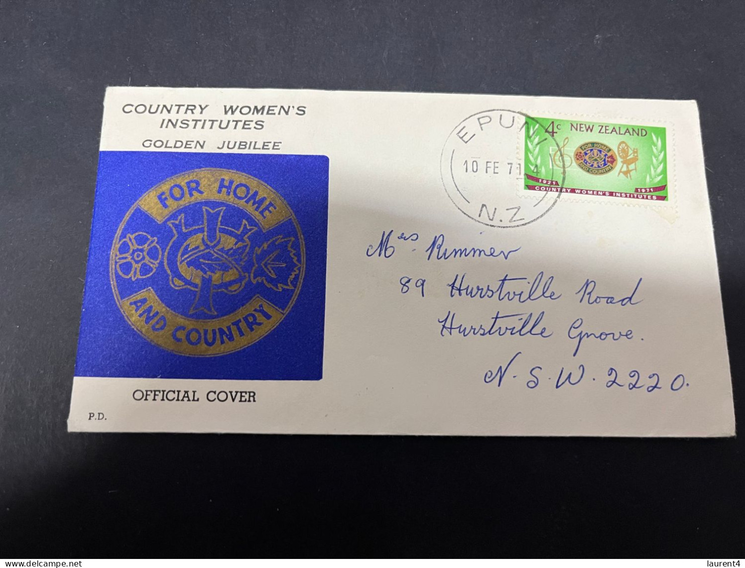 18-4-2024 (2 Z 24) FDC - New Zealand - Posted 1971 - Country Women's Association - FDC