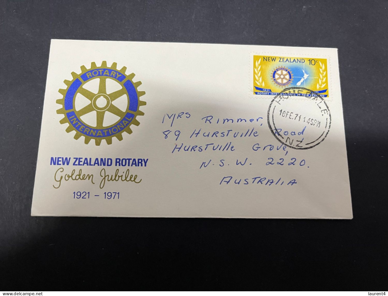 18-4-2024 (2 Z 24) FDC - New Zealand - Posted 1971 - Rotary - FDC