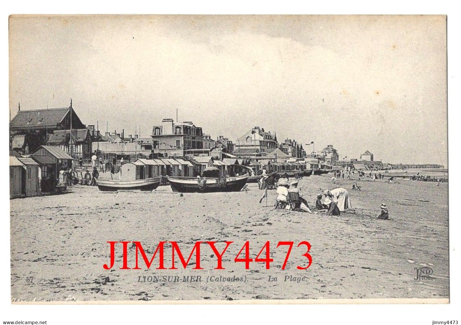 CPA - LION-sur-MER (Calvados) La Plage ( Bien Animée ) ( Canton De Ouistreham ) N° 57 - Imp. Ancien Neurdein Et Cie - Ouistreham