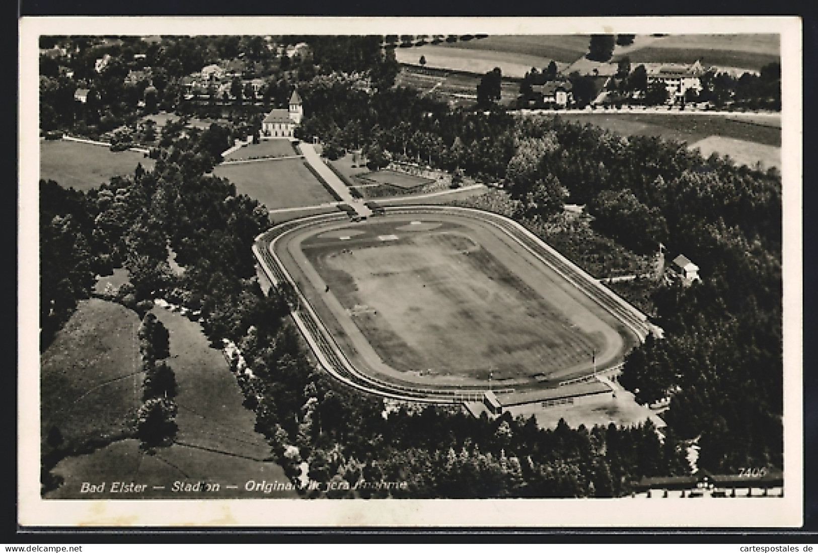 AK Bad Elster, Stadion Vom Flugzeug Aus  - Bad Elster