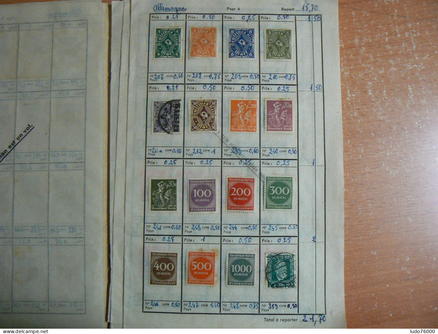 D 787 / VRAC ALLEMAGNE ET DIVERS / 12 PAGES / 06 - Lots & Kiloware (mixtures) - Max. 999 Stamps