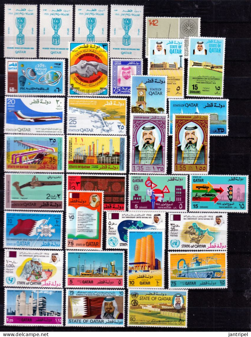 QATAR MNH STAMPS 1974/76   CAT.€ 127.00 - Qatar