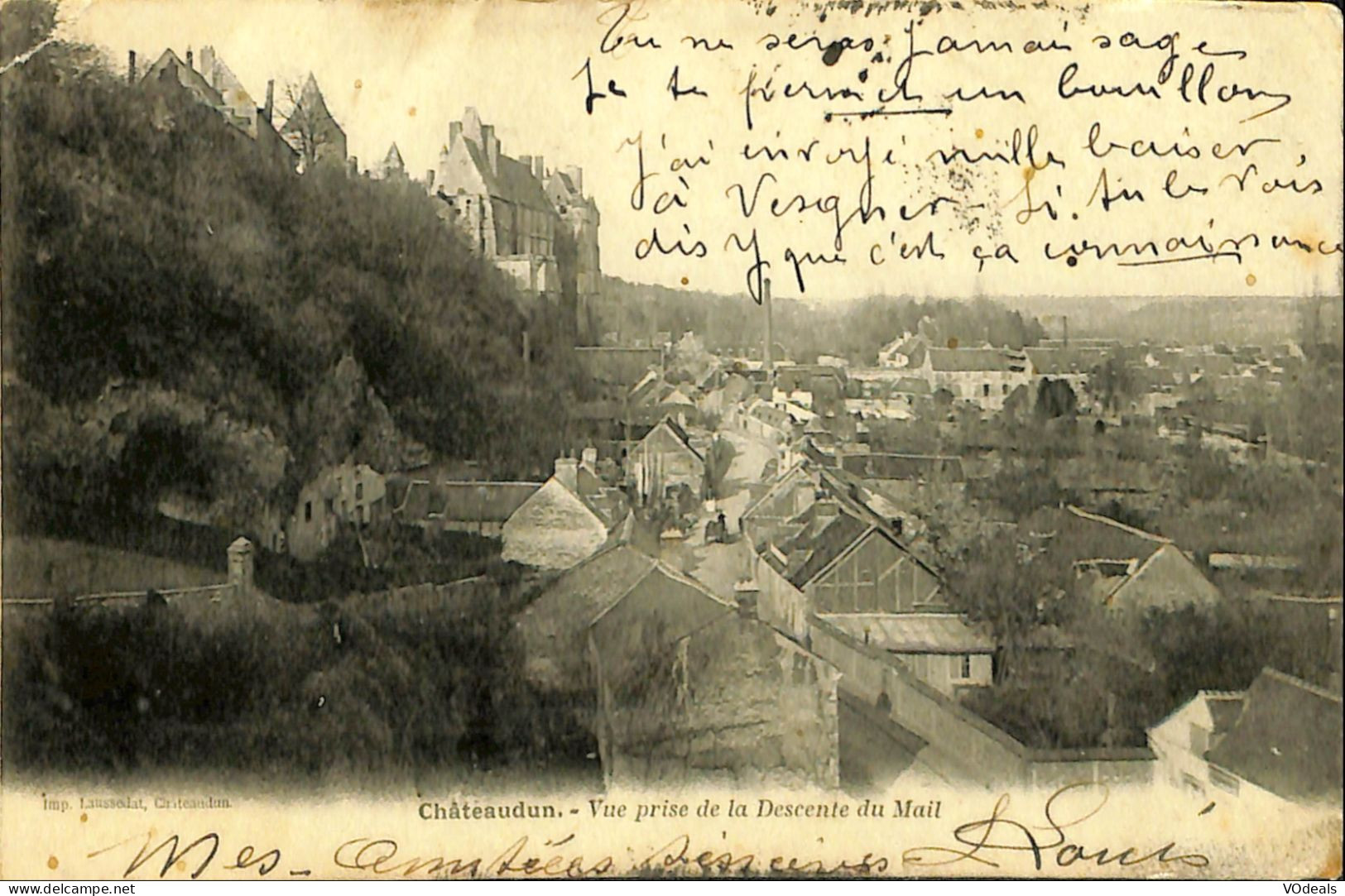 France (28) Eure Et Loire - Chateaudun - Vue Prise De La Descente Du Mail - Chateaudun