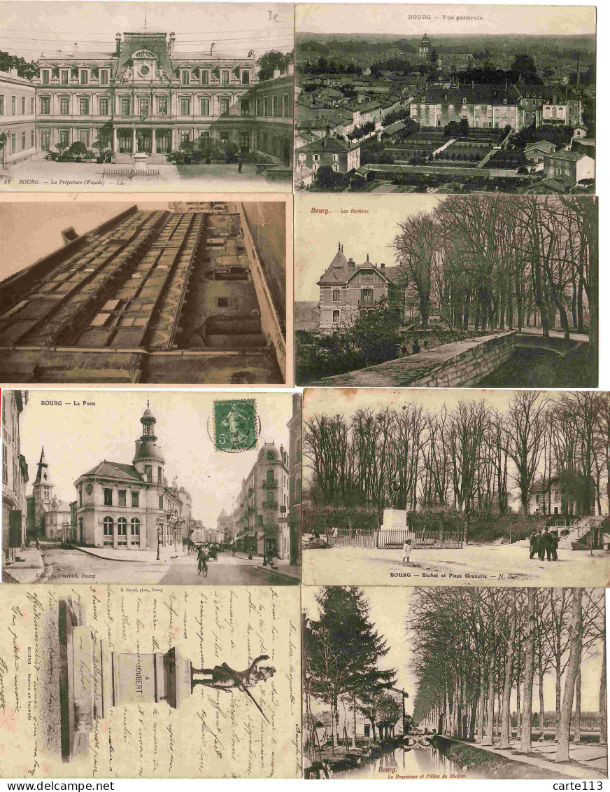 X CARTES POSTALES ANCIENNES - BOURG EN BRESSE - AIN - 1901-1940